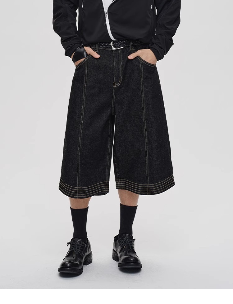 CATSSTAC 馬蹄線跡原牛七分褲