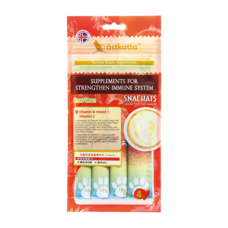 Astkatta 營養肉泥 (增強免疫) - 白鰹吞拿魚 (14gx4) (深紅) (任選4件$86)