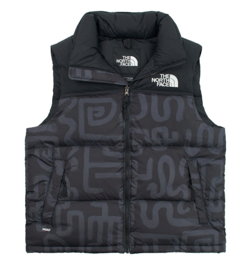 【The North Face 北面】1996 經典男款黑色羽絨背心｜防潑水保暖・戶外潮流款 | JUN25