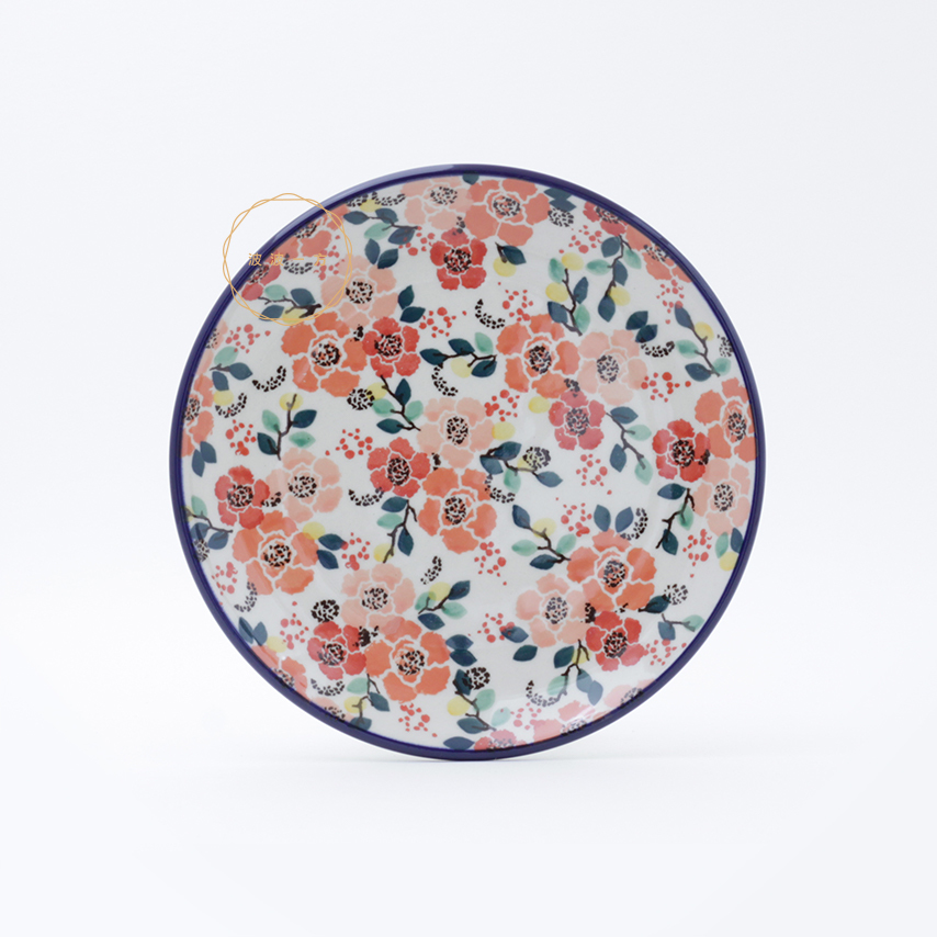 圓盤-Ø17.5cm-粉桃簇擁