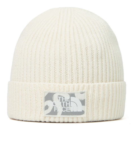 【The North Face 北面】米色LOGO針織毛帽｜保暖百搭 情侶款 冬季街頭風 | JUN25