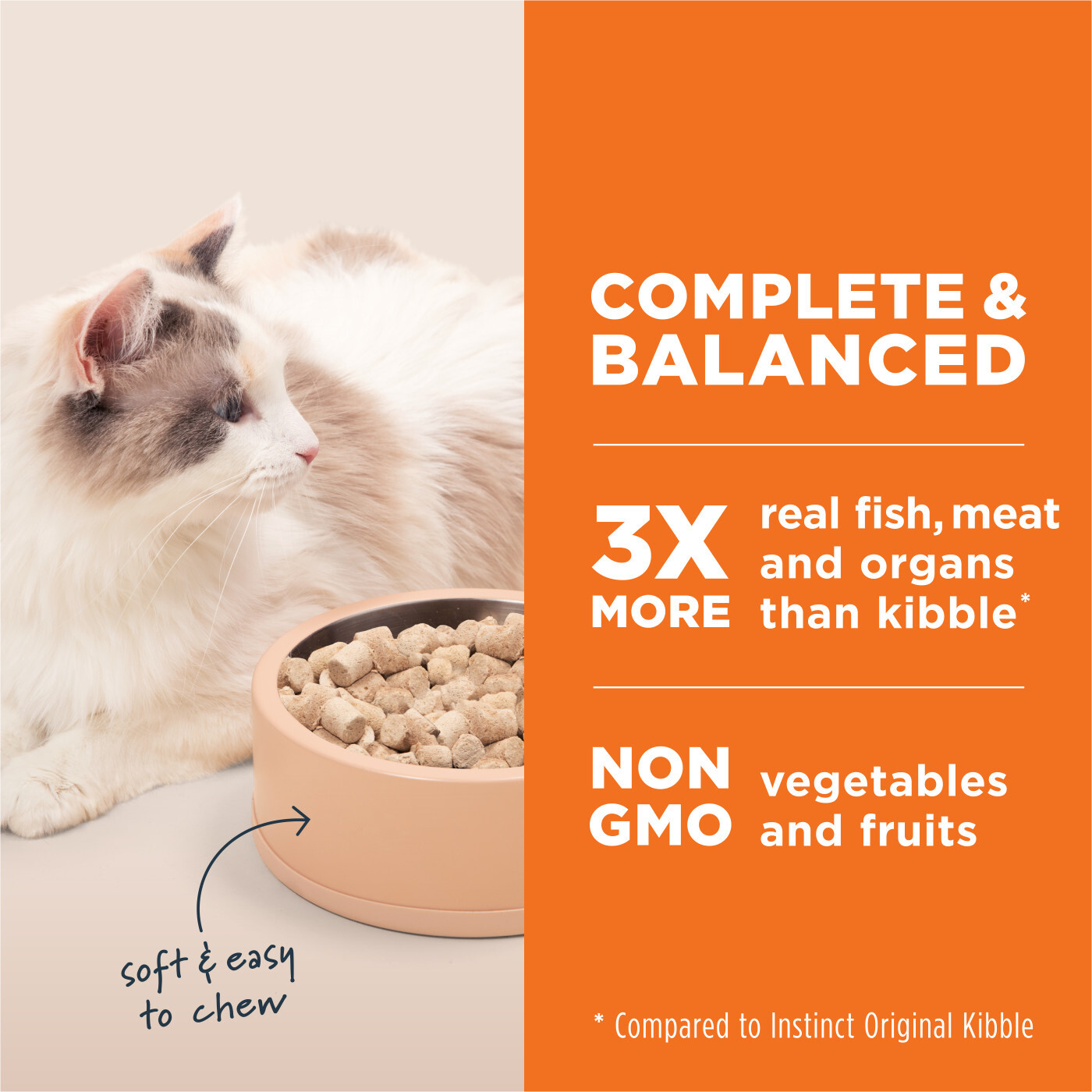 Instinct®野生阿拉斯加鱈魚︱凍乾生肉貓糧 9.5oz