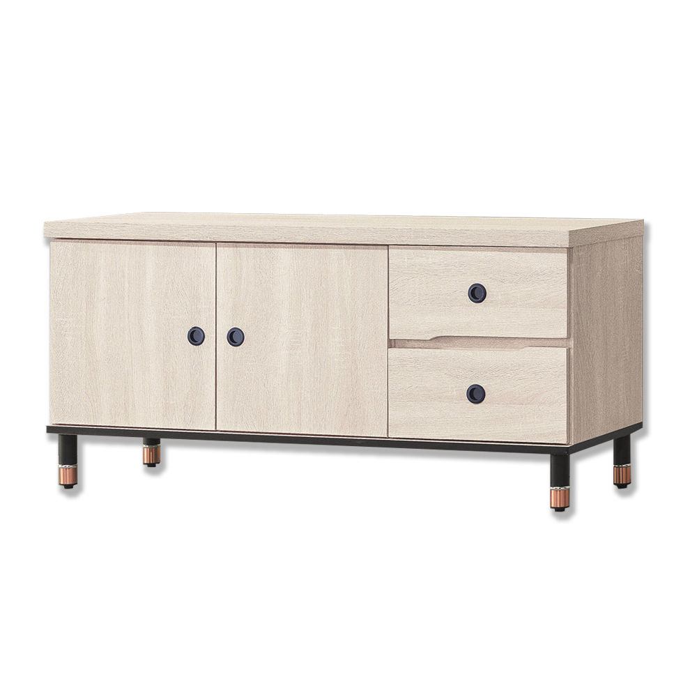 歐薩4尺二門二抽電視櫃/長櫃/視聽櫃