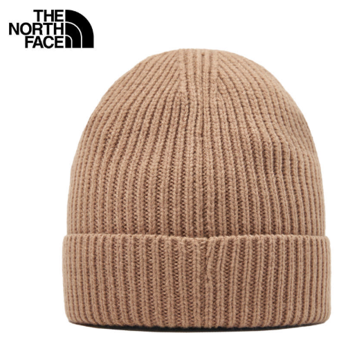【The North Face 北面】棕色LOGO針織毛帽｜保暖百搭 情侶款 冬季街頭風 |  JUN25