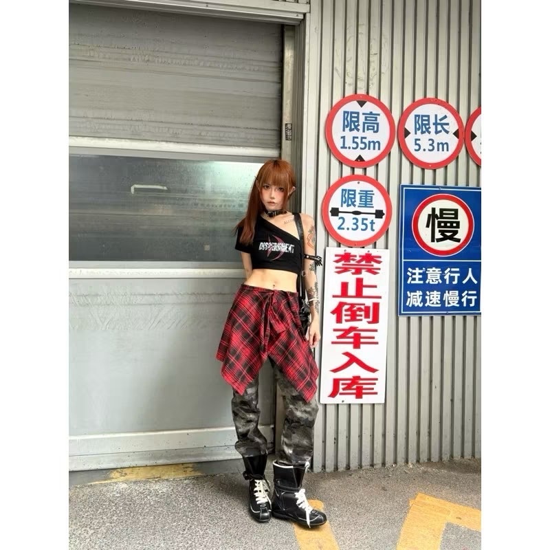 (GOAL) 假兩件襯衫 綁腰  屁裙 男女款