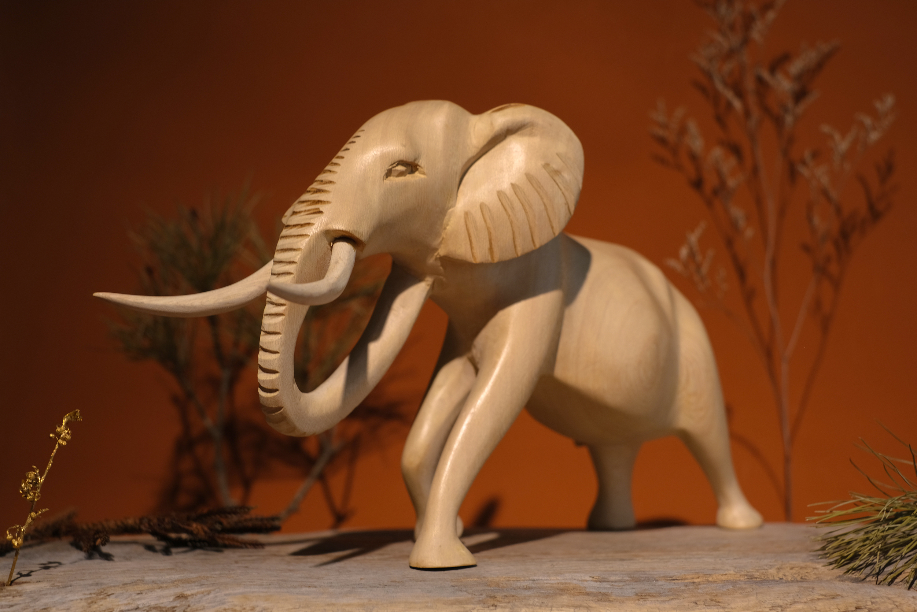 動物木雕｜象｜史瓦帝尼