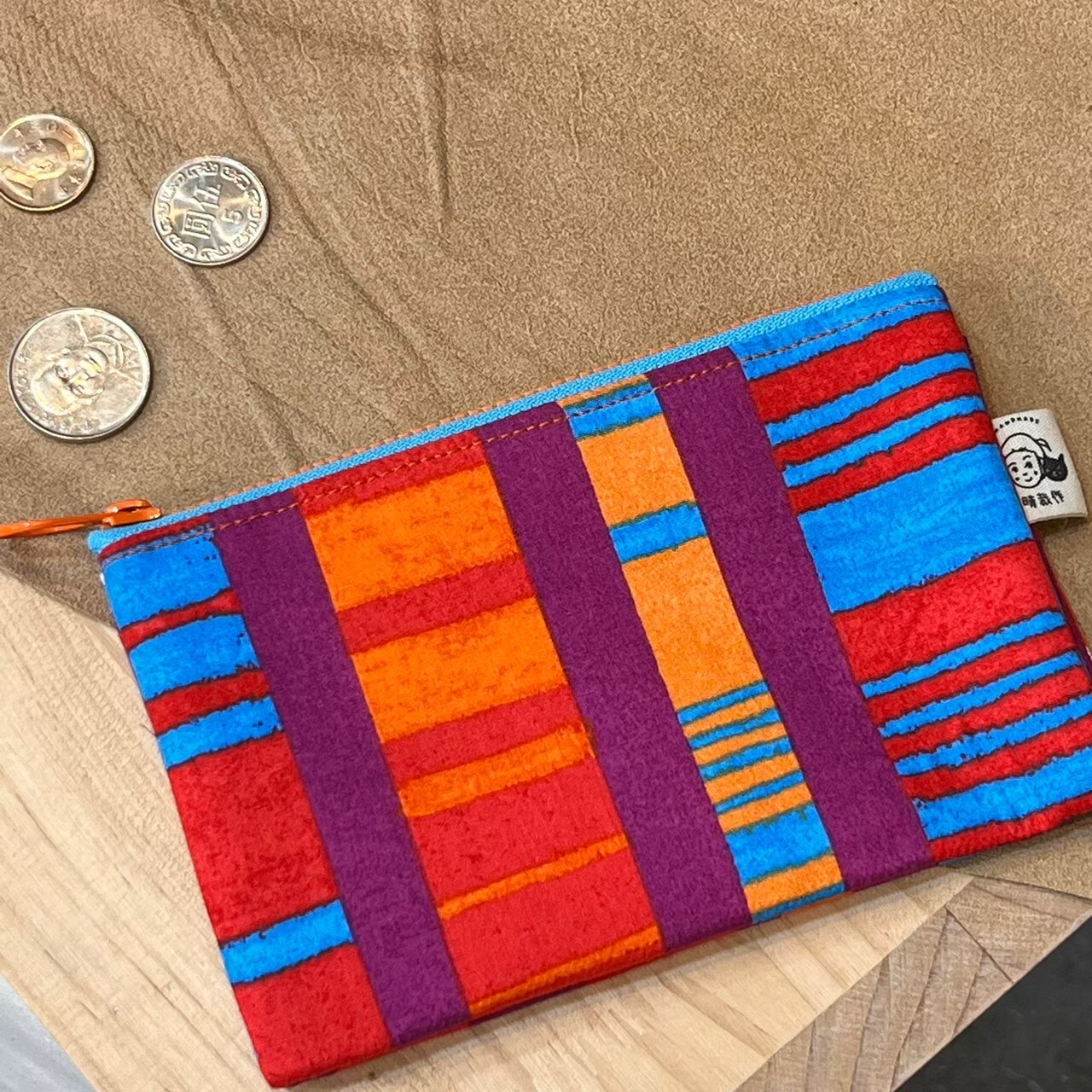 原藝文選品「晴裁作」/ 手作花布雙層零錢包