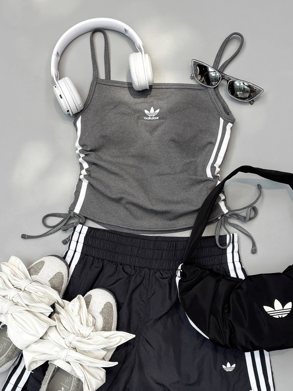 ADIDAS ORIGINALS 抽繩背心 吊帶 無袖 自帶胸墊 女款 KE3887 KE3888 KE3889 / 現貨