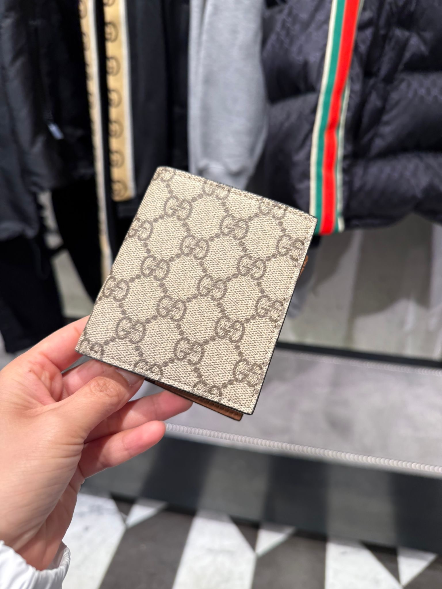 Gucci GG Icon duomo supreme bi-fold wallet Brown