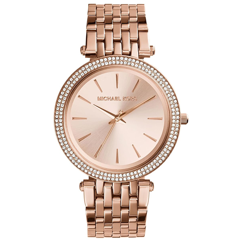 【Michael Kors】MK3192 玫瑰金 鑽圈 不鏽鋼 石英錶 38mm 防水50米