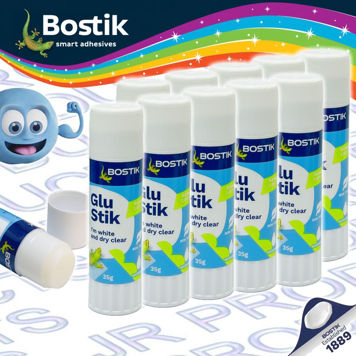 Bostik - "Glu Stik" 槳糊筆 (35克) - 10 支