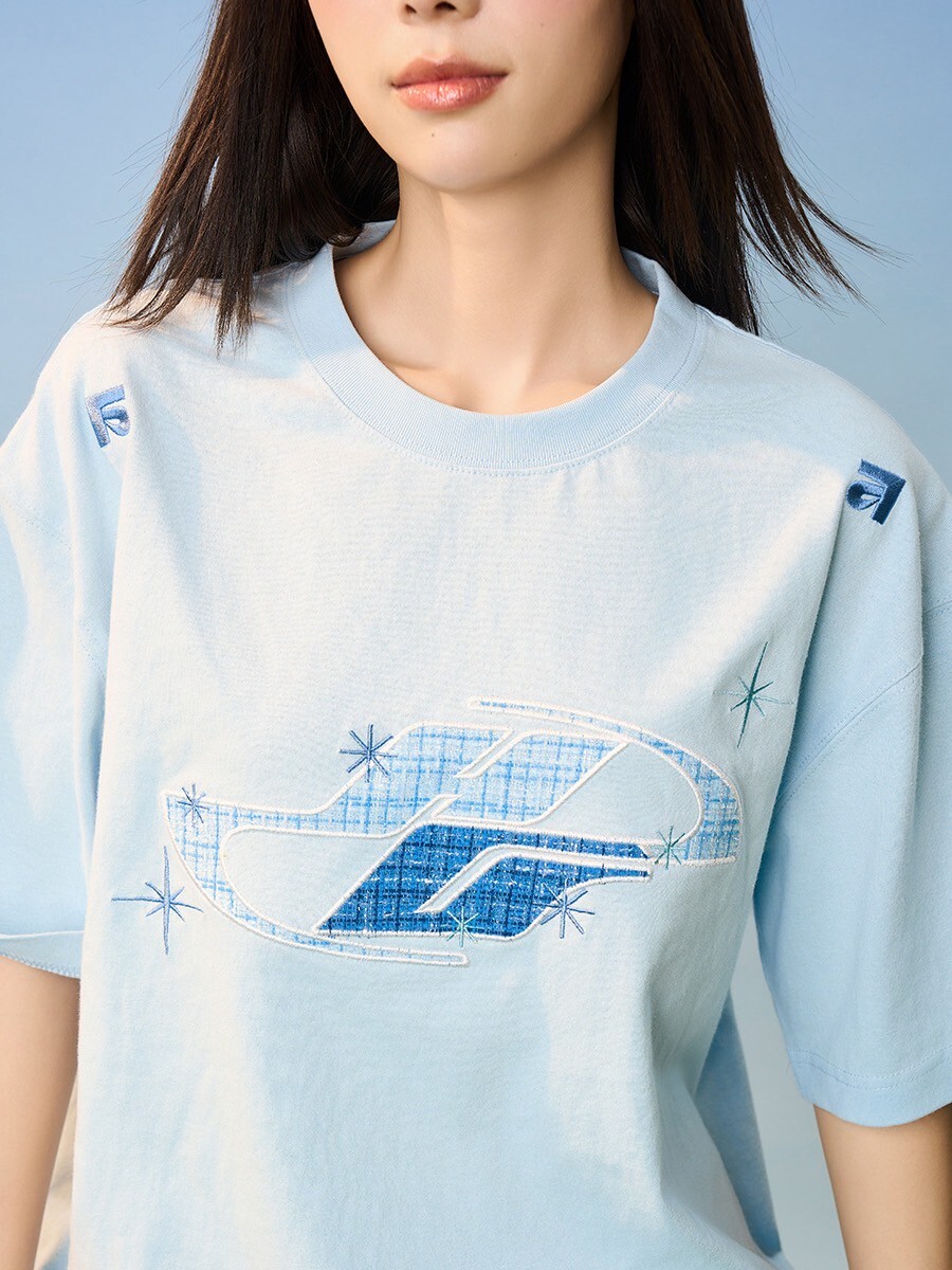 harsh and cruel 2025SS 小香風 貼布刺繡 星星短袖