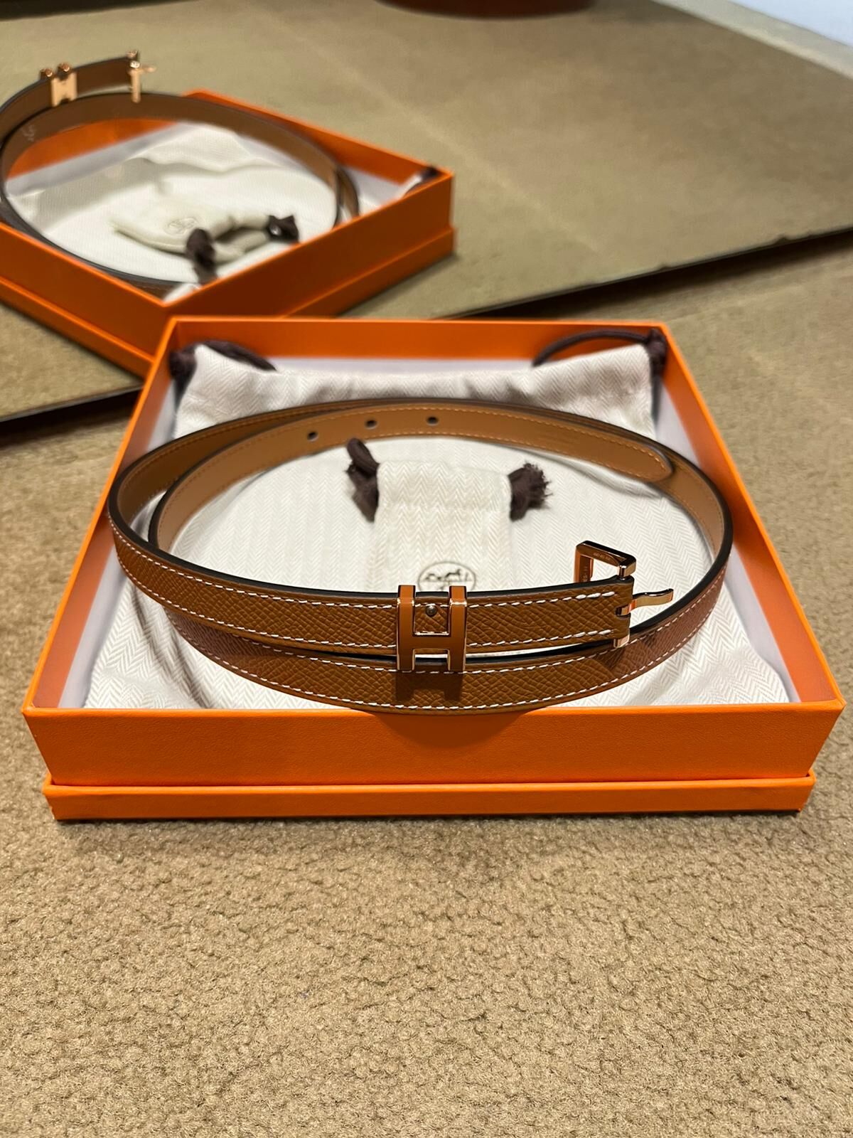 Pop h belt 15mm 37 gold CD (可預訂size)