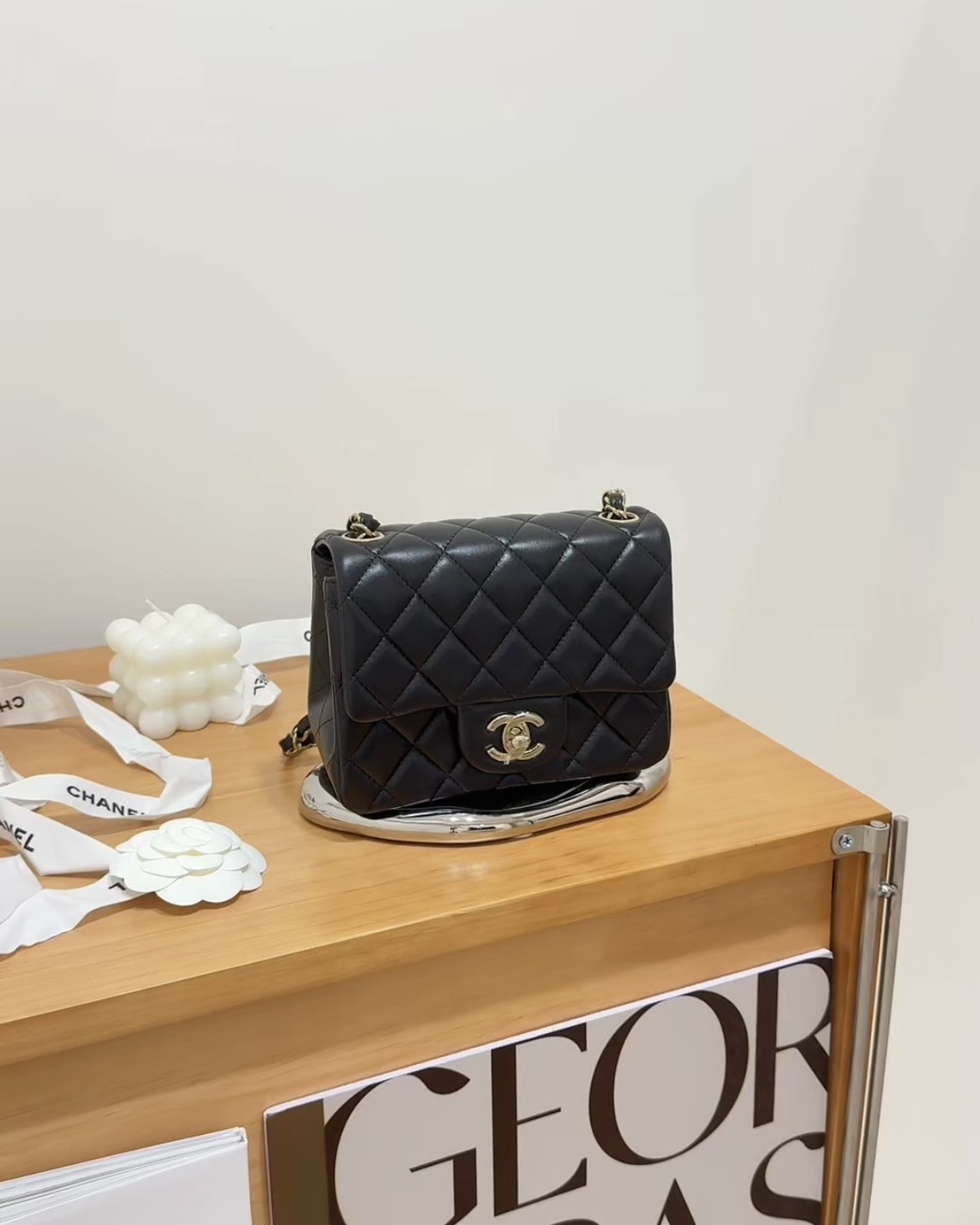 CHANEL｜CF17方胖 淡金扣