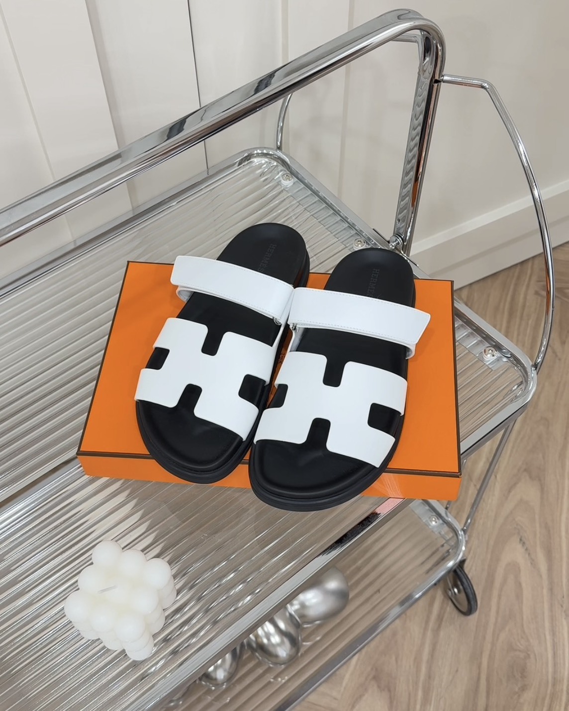 HERMES｜二舅拖鞋 白色