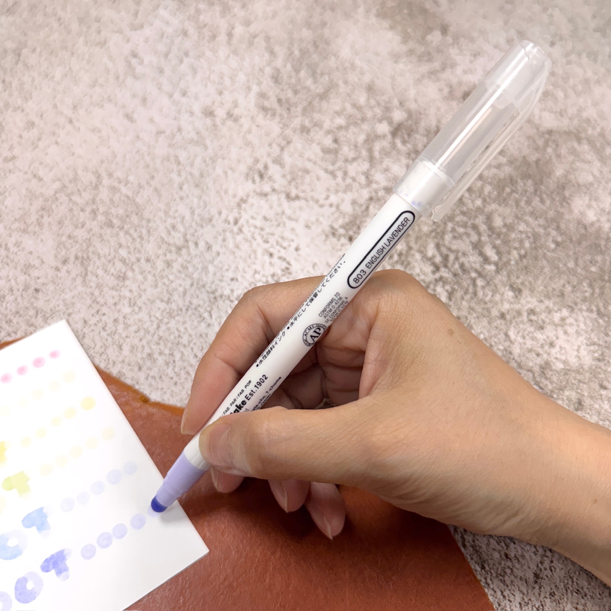 Kuretake 吳竹 單頭點點筆 粉彩色6入組
