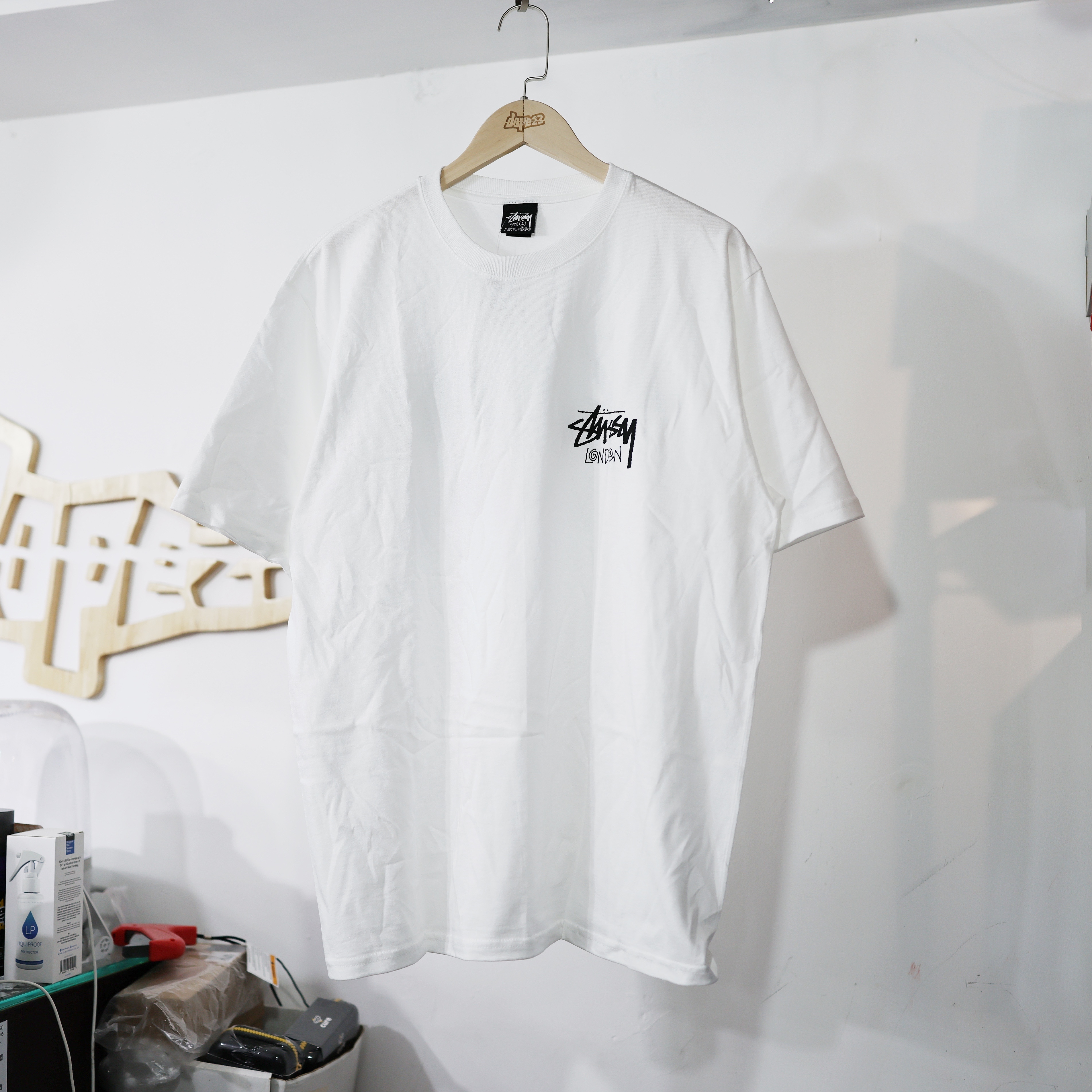 STÜSSY Stock London Tee White 倫敦限定