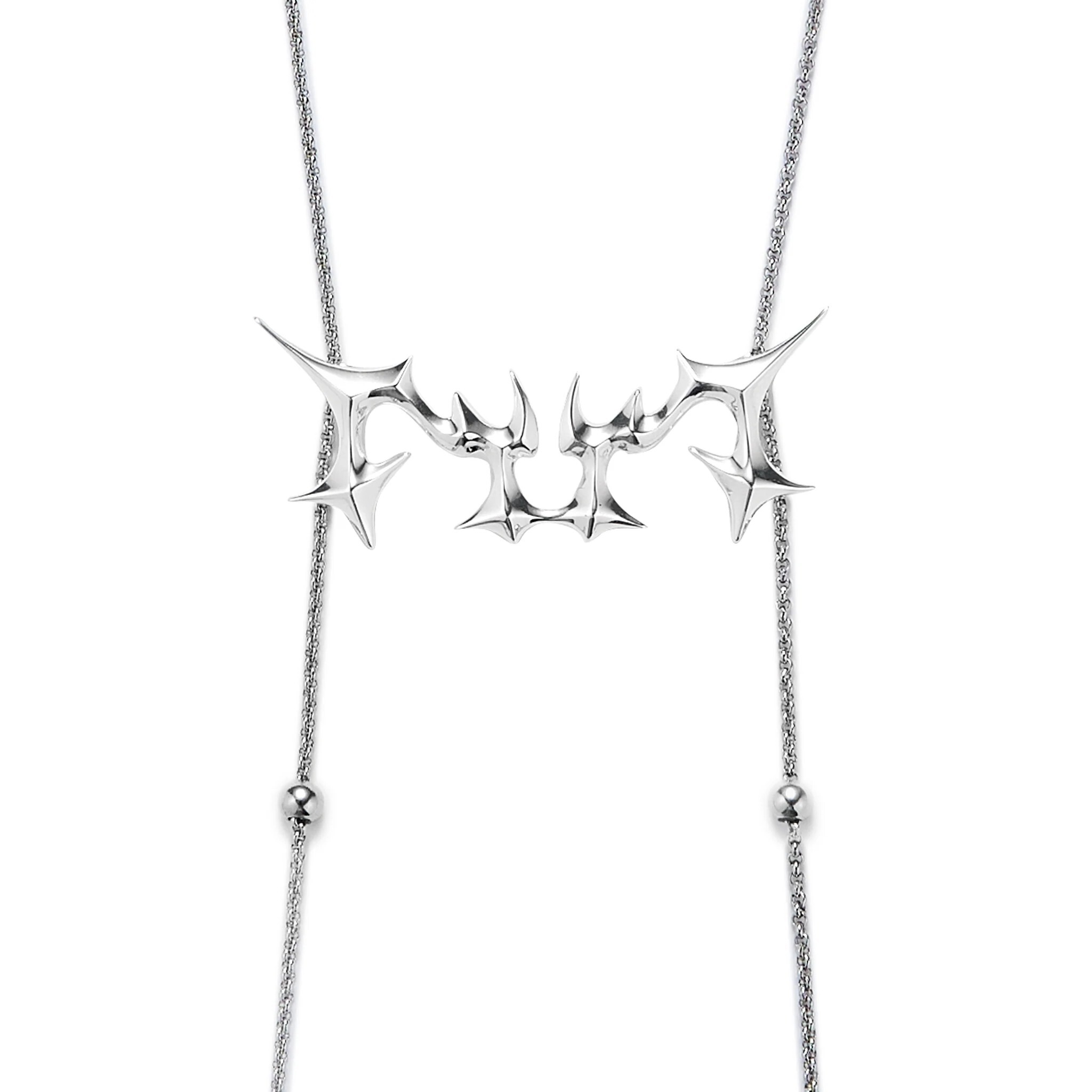 Fe3c TUT Necklace 金屬 字母 項鍊