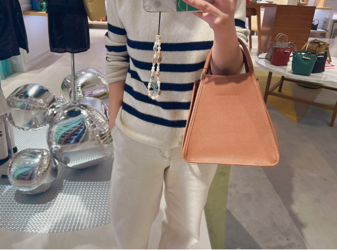 Longchamp Trapezoid tote bag brown 10233