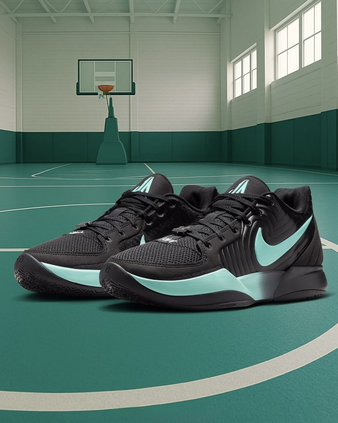 Nike JA 2 EP BLACK JADE 黑綠 蒂芬妮綠 籃球鞋 莫蘭特 耐磨 FD7327-003