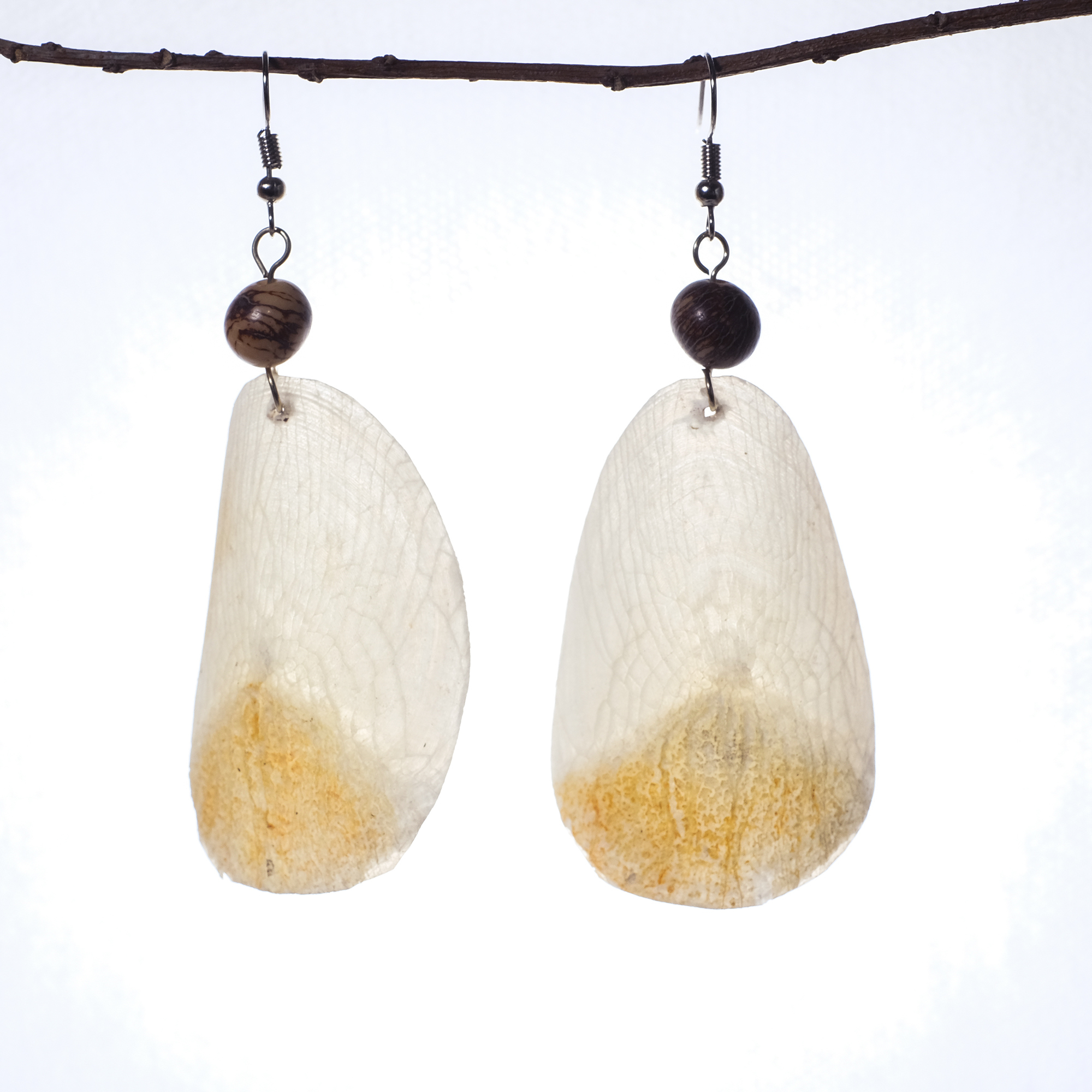 亞馬遜工藝｜魚鱗耳環 悠游 - 大 02｜秘魯