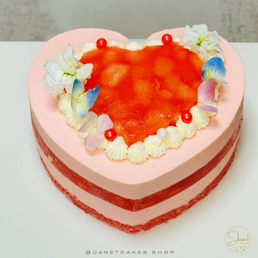 水蜜桃果凍慕絲蛋糕