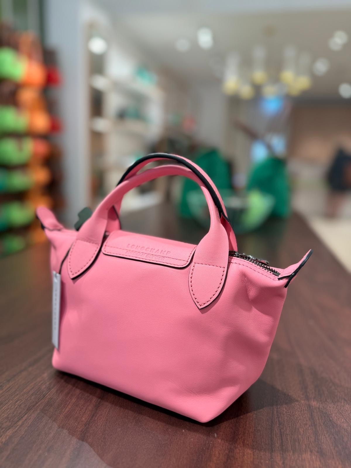 Longchamp lambskin mini crossbody bag pink L1500
