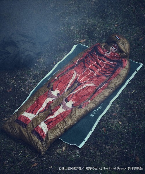 <!日本限定預購!>進撃の巨人 × 超大型巨人睡袋 NANGA SQUARE FOOT 600