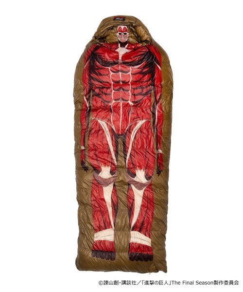 <!日本限定預購!>進撃の巨人 × 超大型巨人睡袋 NANGA SQUARE FOOT 600