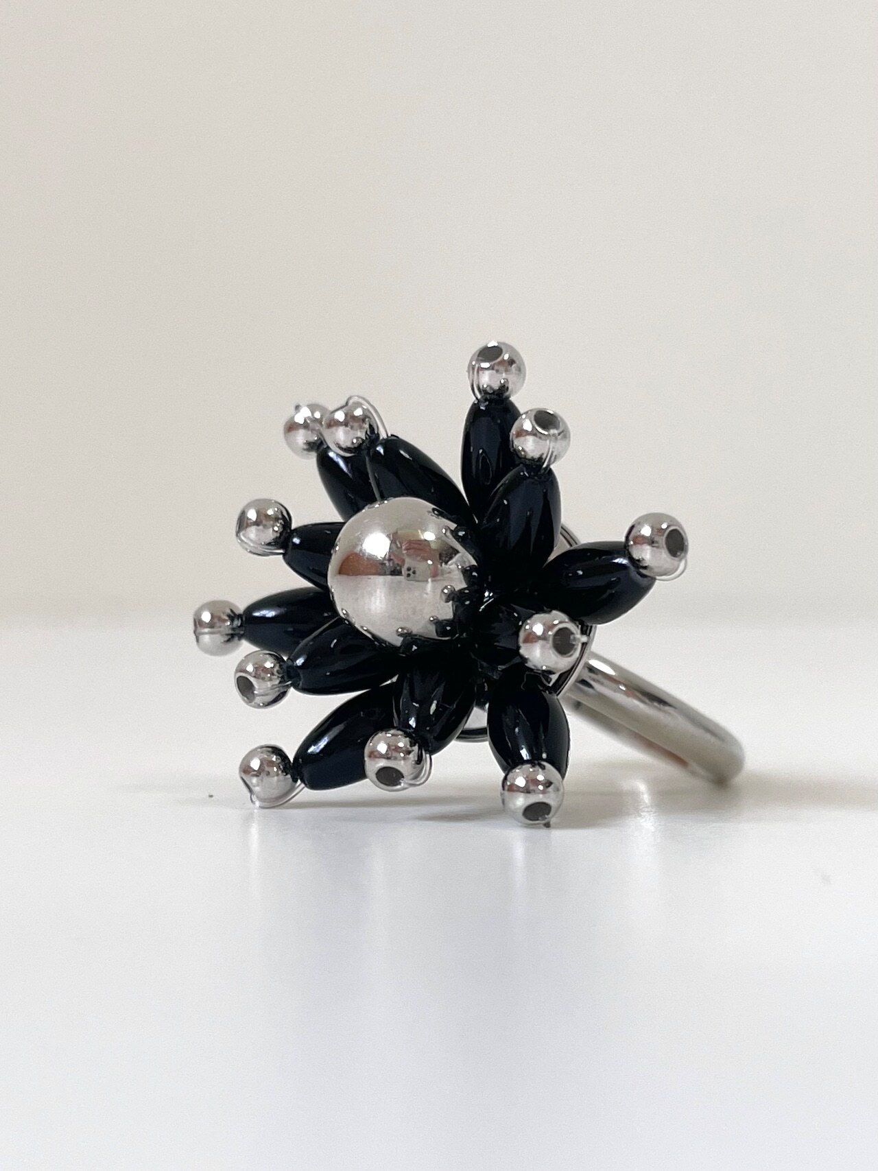 [Chouette Me.] black toge ring | NO.190