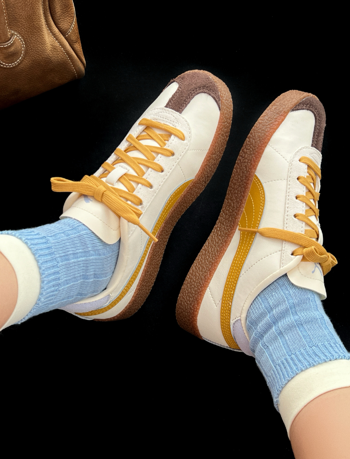 Puma Club SL Suede 焦糖布丁 奶油白 橘色 咖啡色 德訓鞋 焦糖底 401515-10/預購