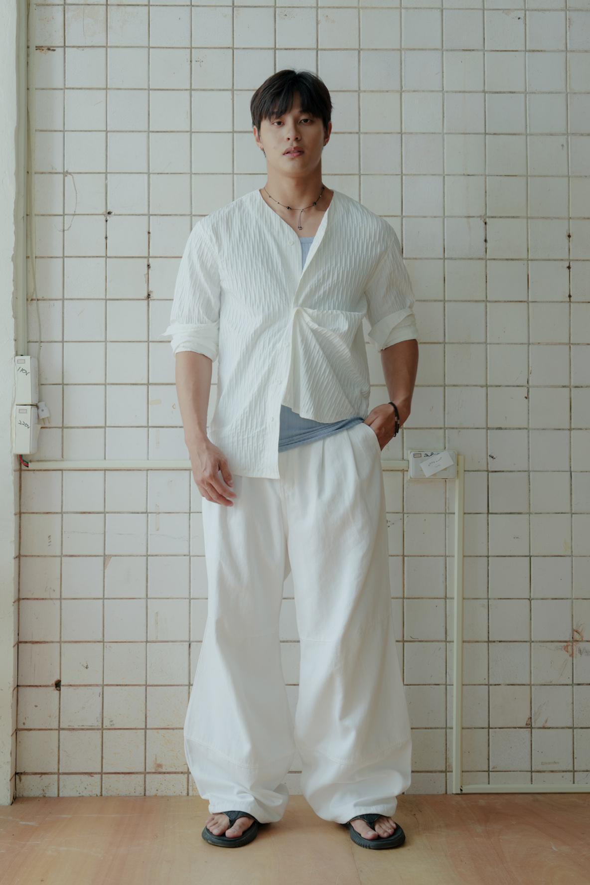 Rainy Days Collarless Shirt #襯衫