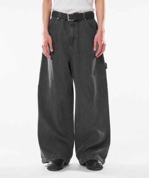 Kutir / VINTAGE LIKE OVER DYE PAINTER BAGGY DENIM