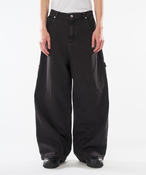 Kutir / VINTAGE LIKE OVER DYE PAINTER BAGGY DENIM