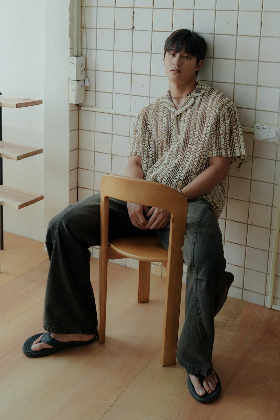 Serene Crochet Short-Sleeve Cardigan #襯衫