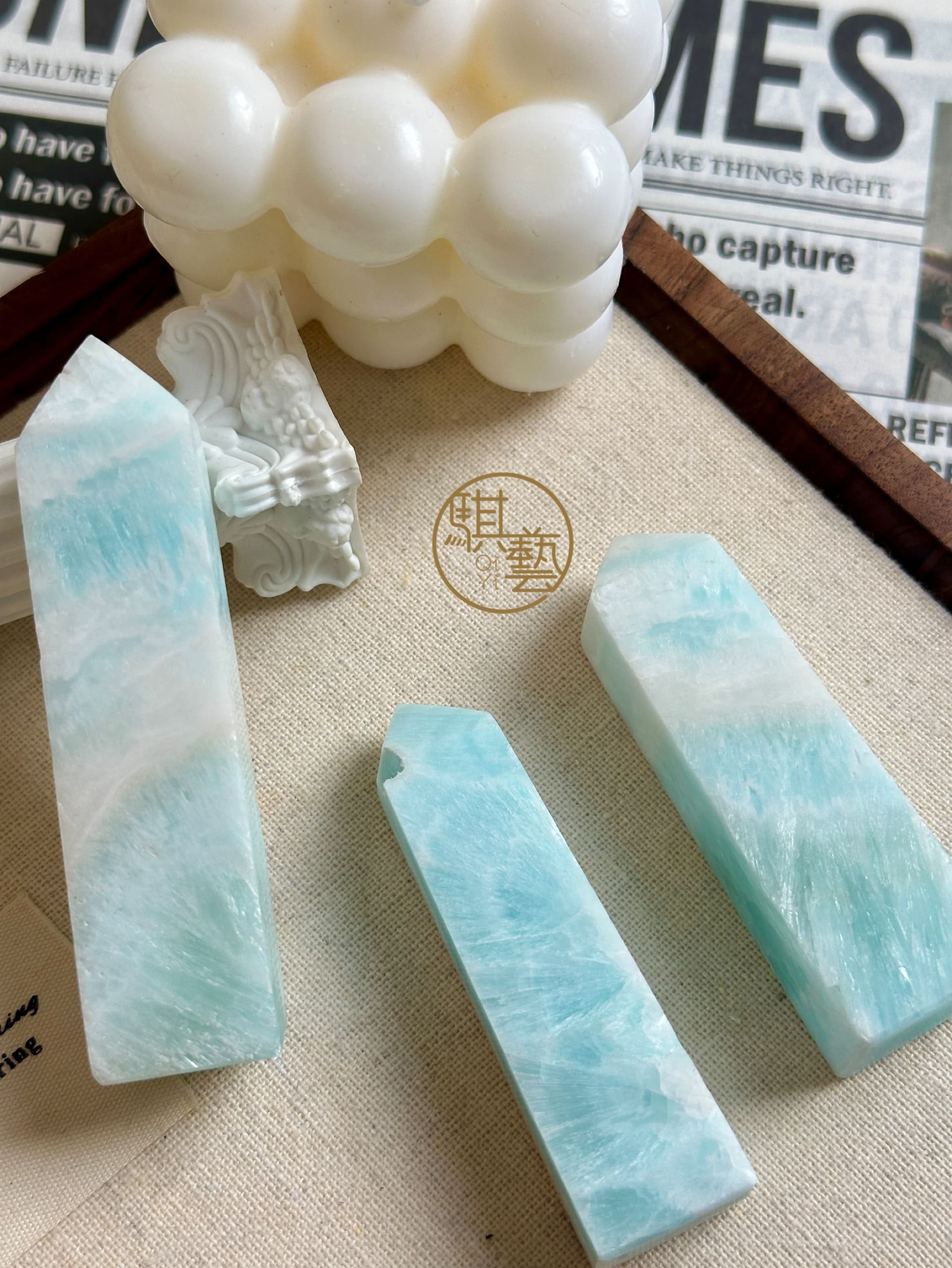 高品異極礦柱｜平衡陰陽磁場・調和身心能量柱