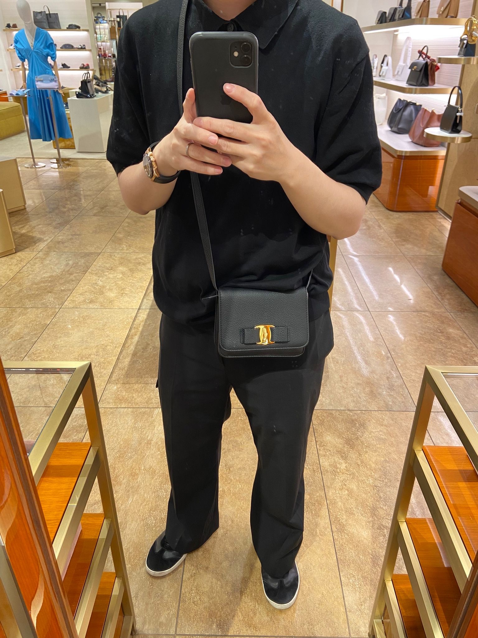 Salvatore Ferragamo bow mini crossbody bag 4 colors