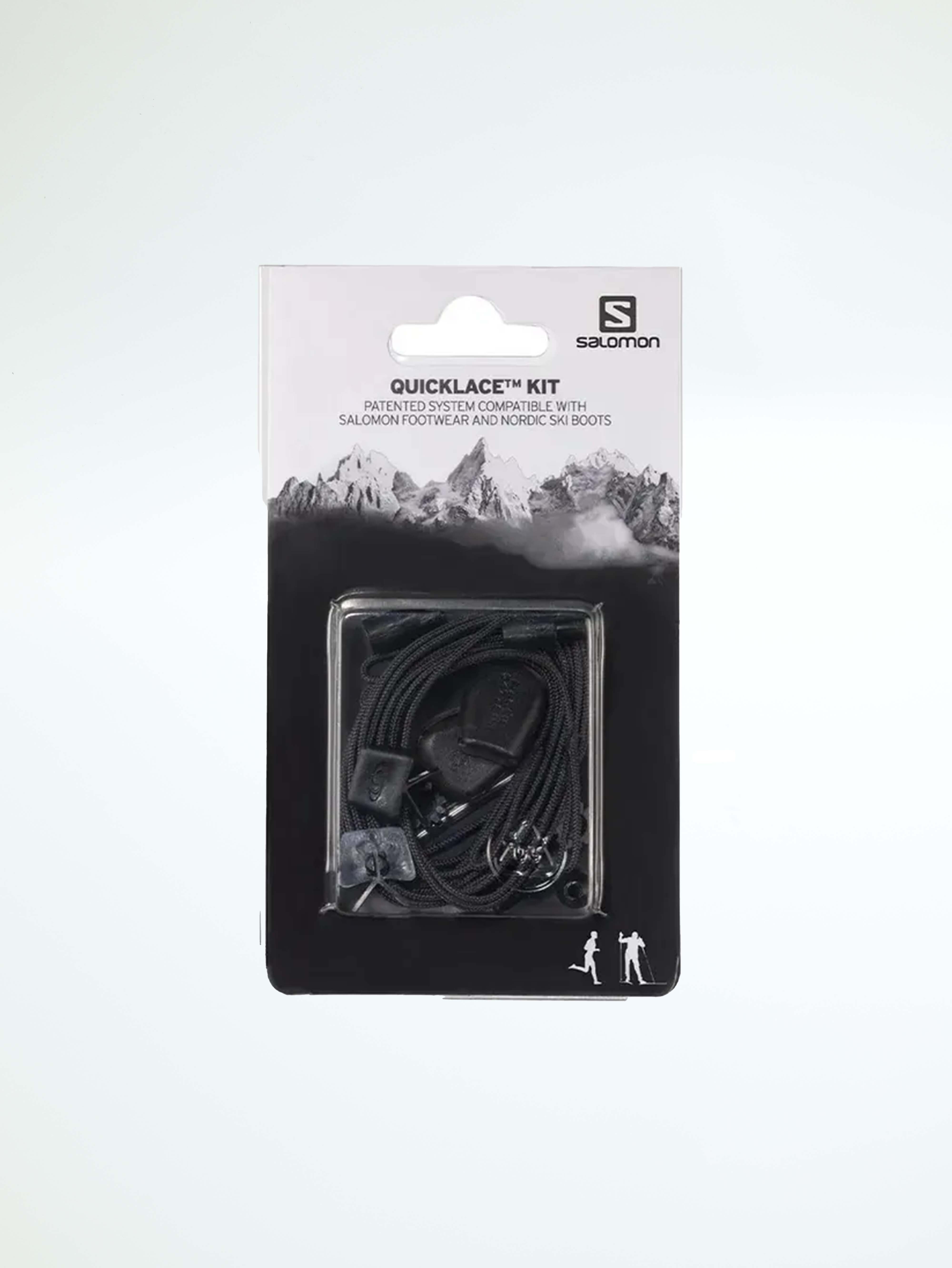 SALOMON QUICKLACE 快速替換鞋帶 黑 戶外 L326672