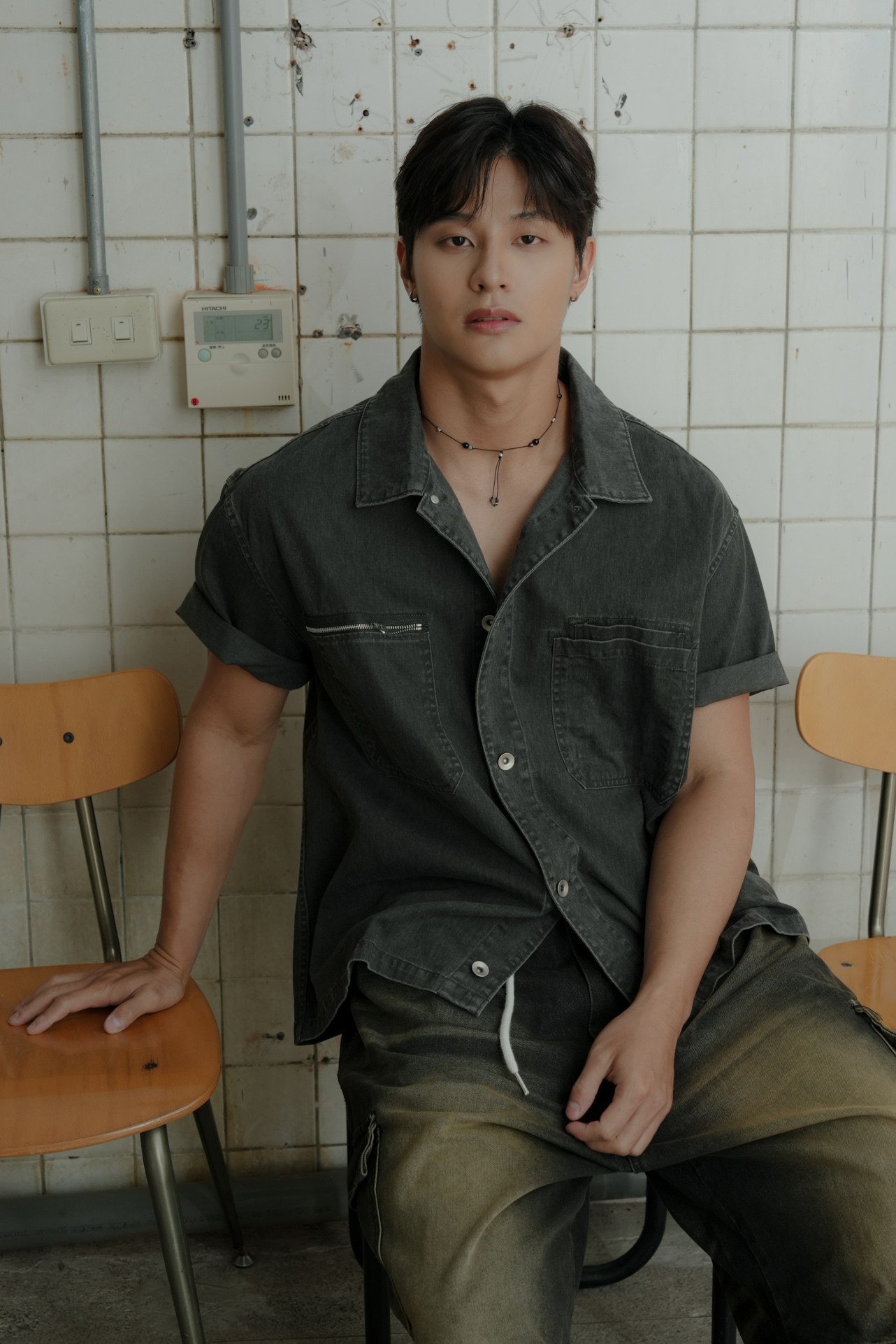 Turn-Up Cuff Dyed Shacket #襯衫