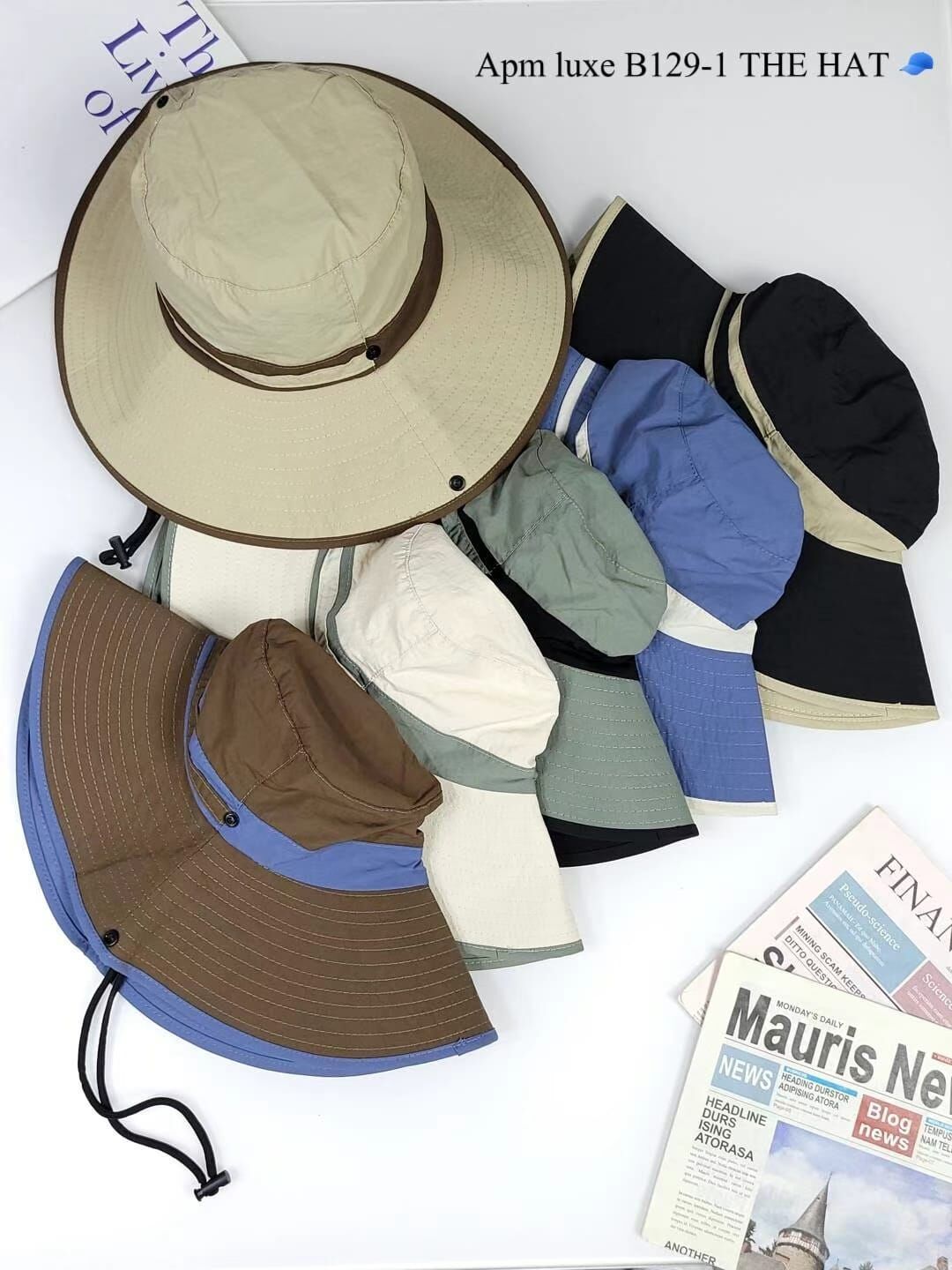 TH4409 撞色登山漁夫帽