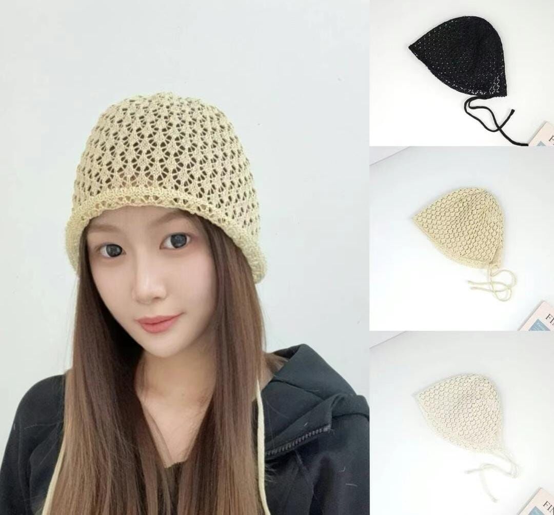 TH4413 針織通花娃娃兜帽