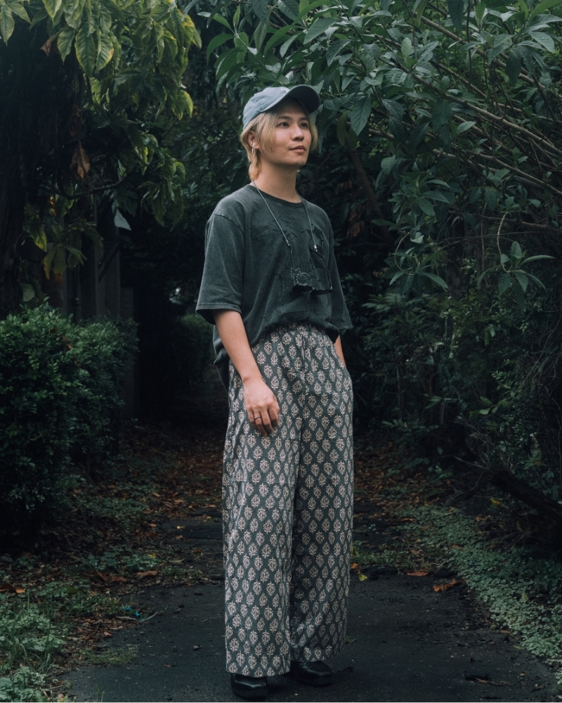 印度蓋染工藝親膚純棉 長褲 - 雪花