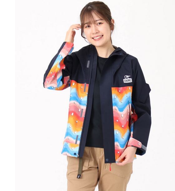 CHUMS Men’s Spring Dale GORE-TEX Lightweight Waterproof Jacket - Navy | Windproof Breathable Outdoor Shell  JUN25