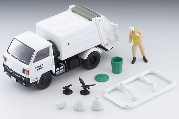 【預訂/11月】Tomytec LV-N343b Mitsubishi Fuso Canter Garbage Truck White