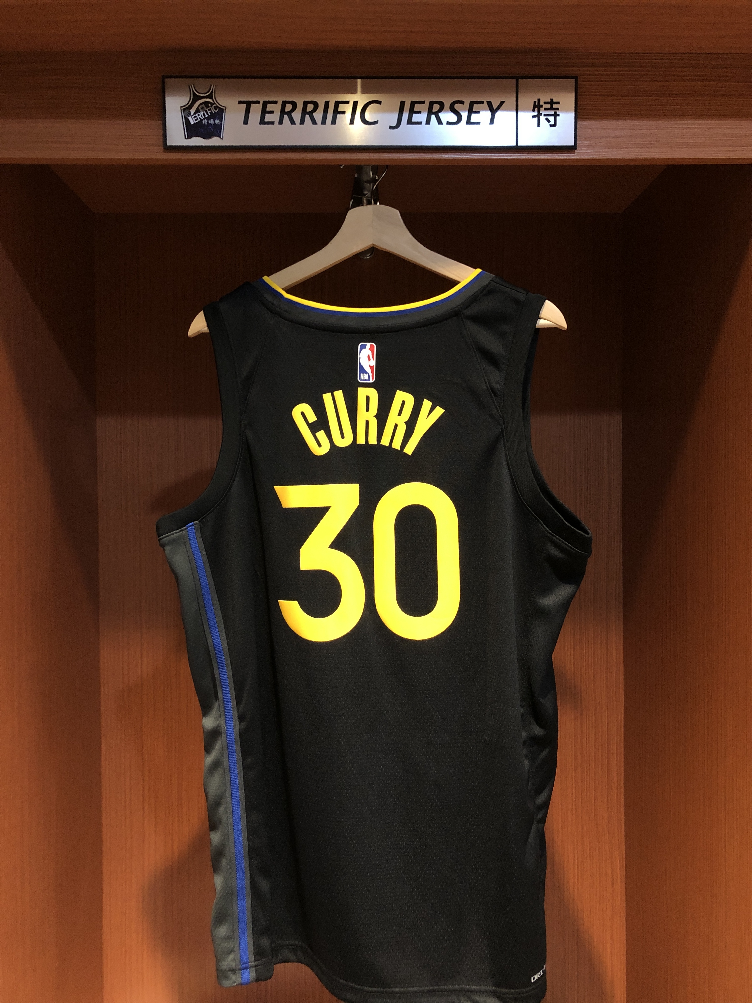 NBA球衣 Stephen Curry 金州勇士黑 Statement Jordan Swingman 球迷版 熱轉印 全新