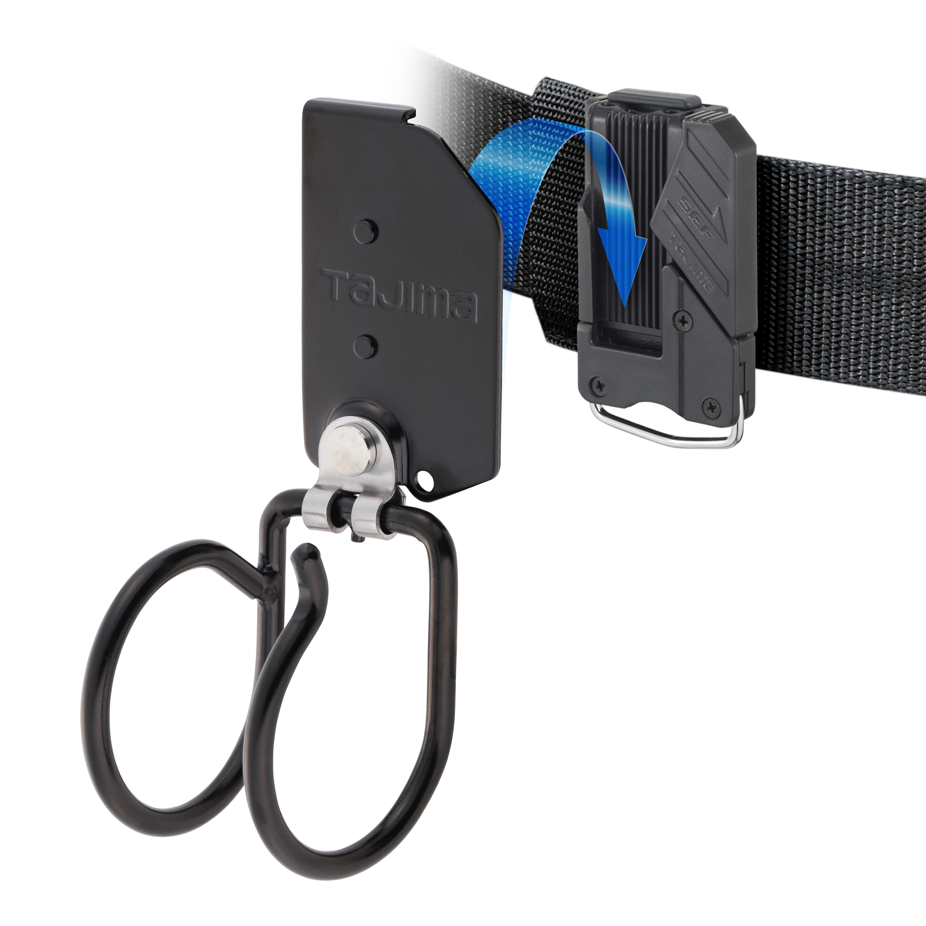 TAJIMA快扣式鋼製工具掛勾SFKHI-HHM