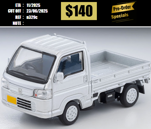 PO-$140 * TOMYTEC * 1:64 LV-N329c Honda Acty Truck Town (Silver) [OD12/06]