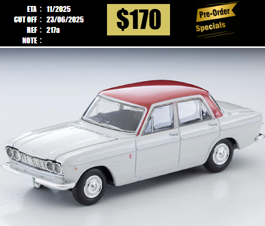 PO-$170 * TOMYTEC * 1:64  LV-217a 1965 Prince Skyline 2000GT (white/red) [OD12/06]