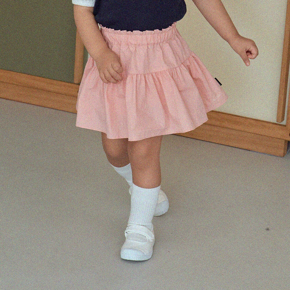 [7月第三週出貨]-小刺繡裙｜粉色