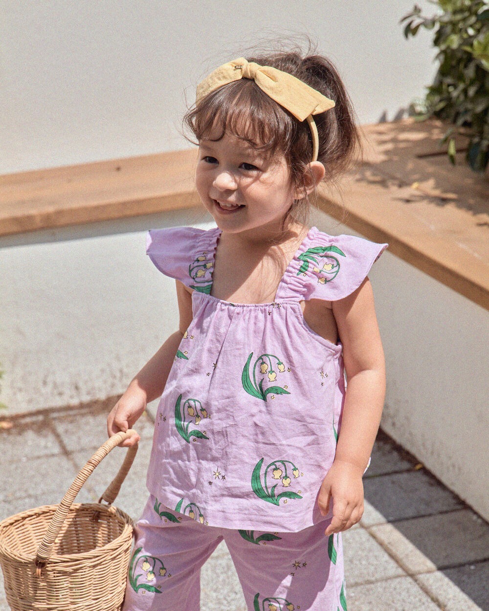 [7月第三週出貨]-星星小鈴花上下套裝｜紫色